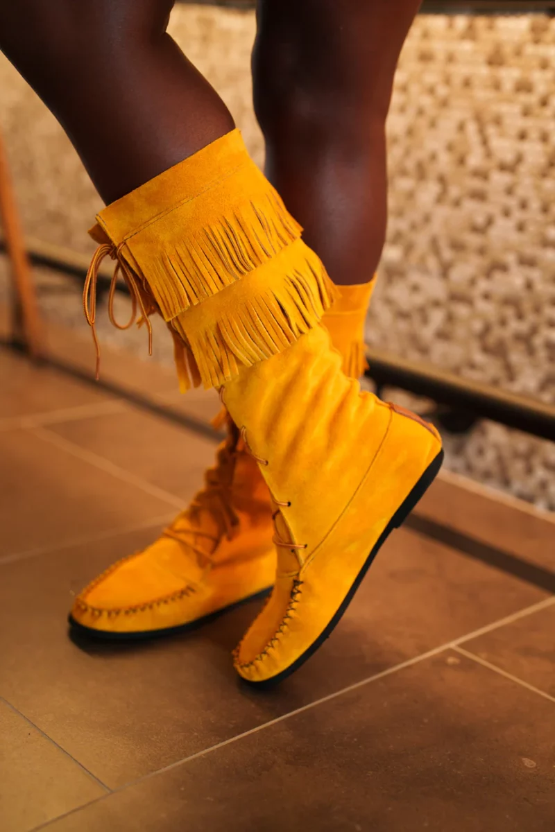 O'nonhta' (Jambe) - Bottes hautes en cuir femme – Image 3