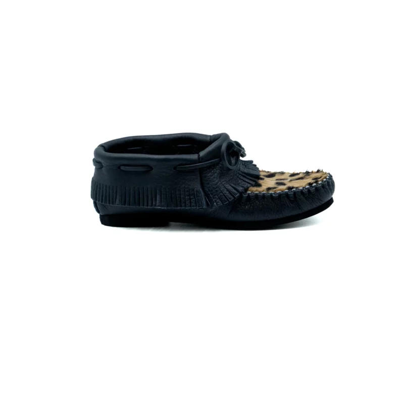 Yaio' (Animal Sauvage) en poils de vache teints femme - Mocassin en cuir femme