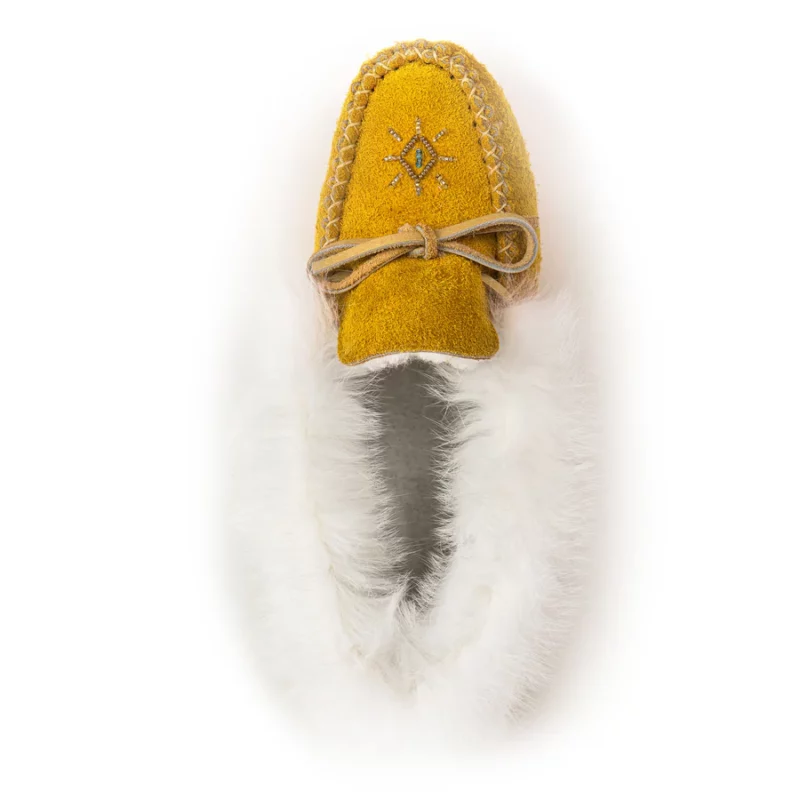 Aoskway (Orignal) en fourrure lapin - Mocassin en cuir femme – Image 8