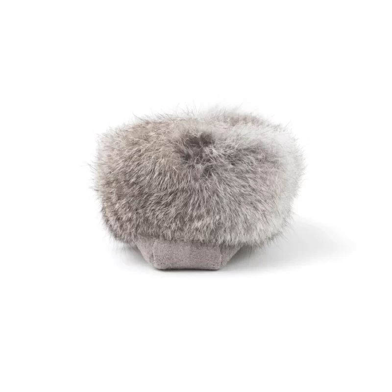 Tänionnienha’ (Lapin) en fourrure de lapin - Mocassin en cuir femme – Image 5
